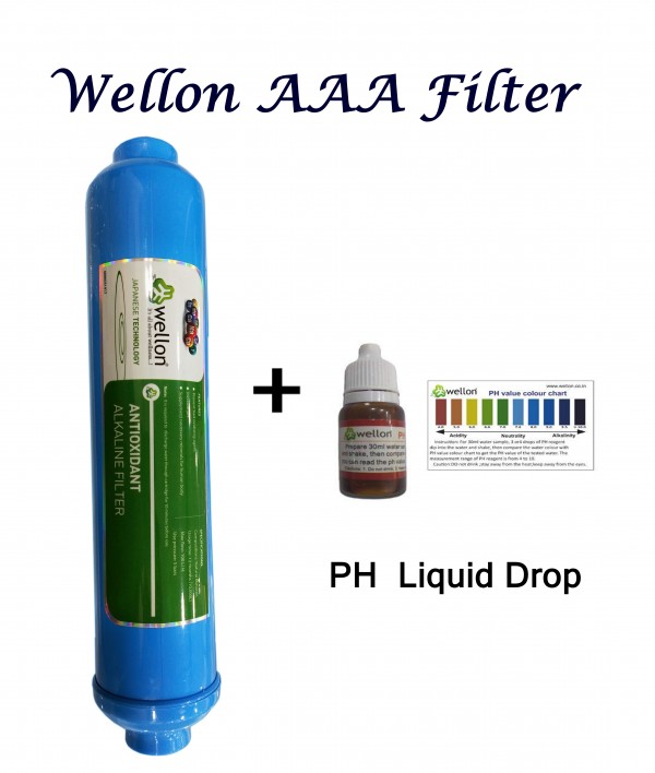 WELLON AAA Alkaline Cartridge Filter for RO Water Purifier With pH drop (9 INCH)